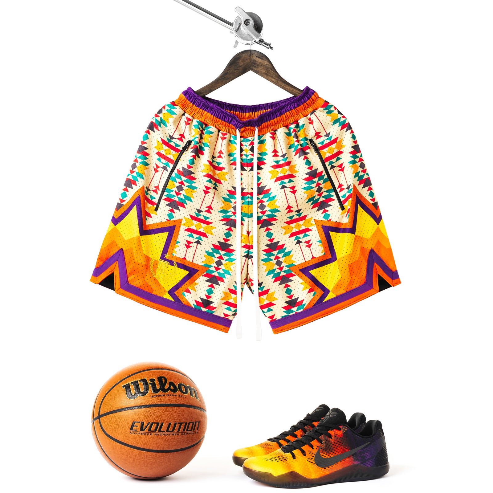 "Aztec Sand" Heavyweight Mesh Shorts