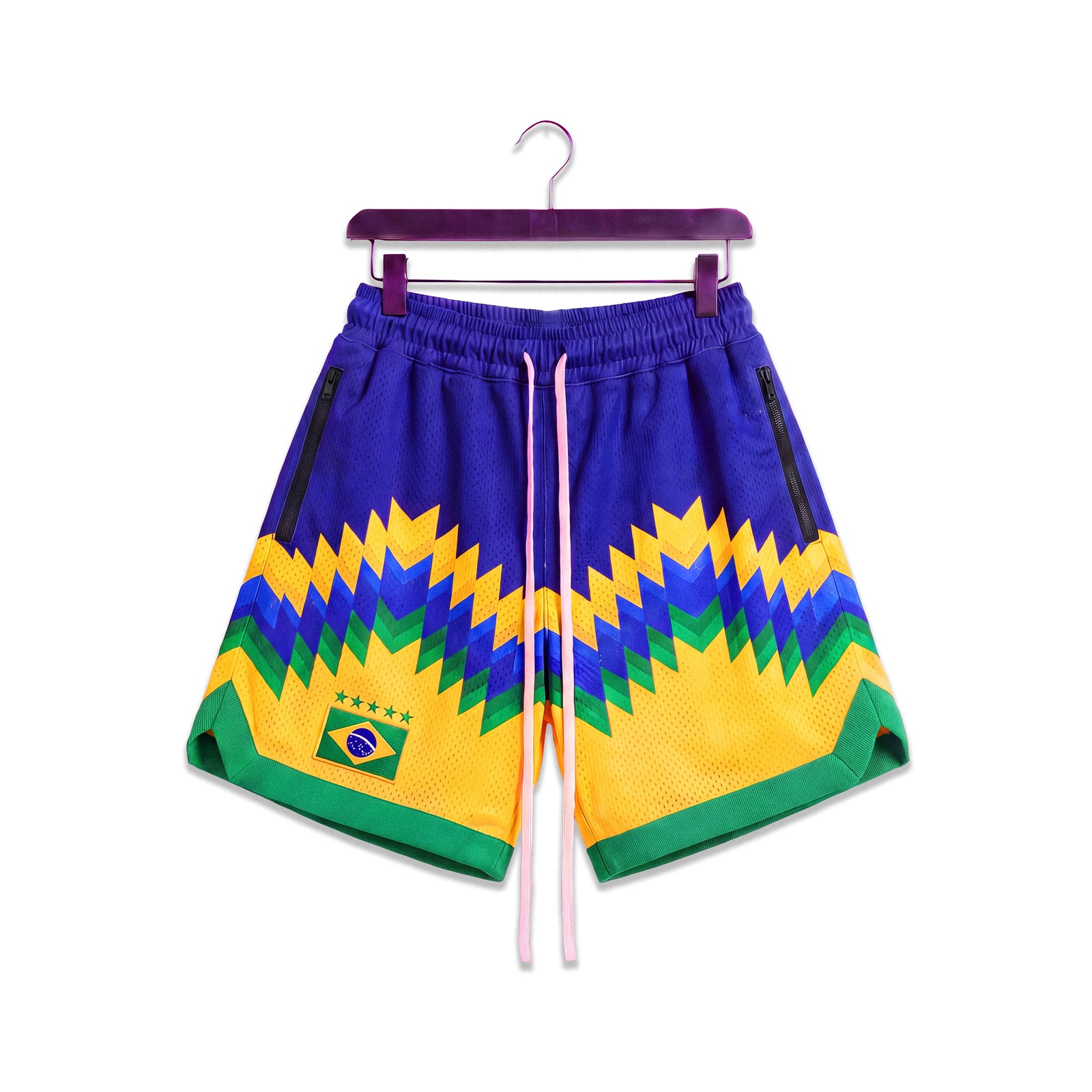 "Brasil Diamond" Heavyweight Mesh Shorts