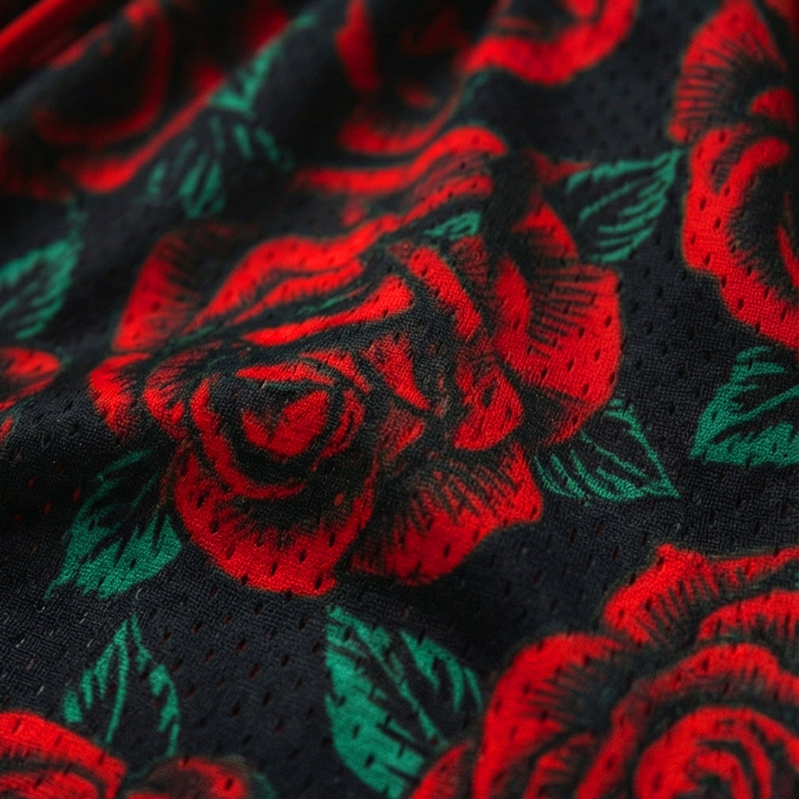 "BRED Rose" Heavyweight Mesh Shorts
