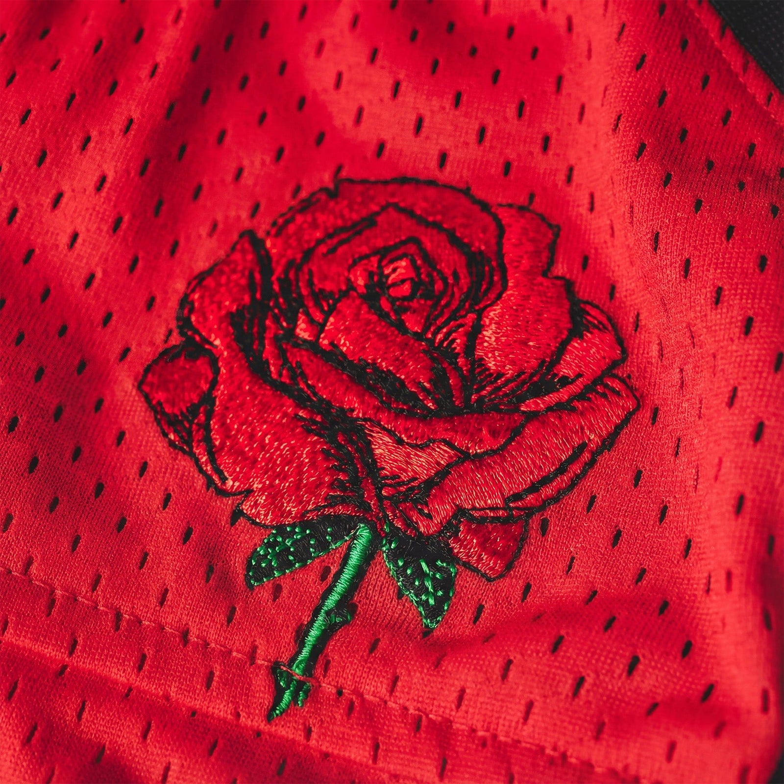 "BRED Rose" Heavyweight Mesh Shorts