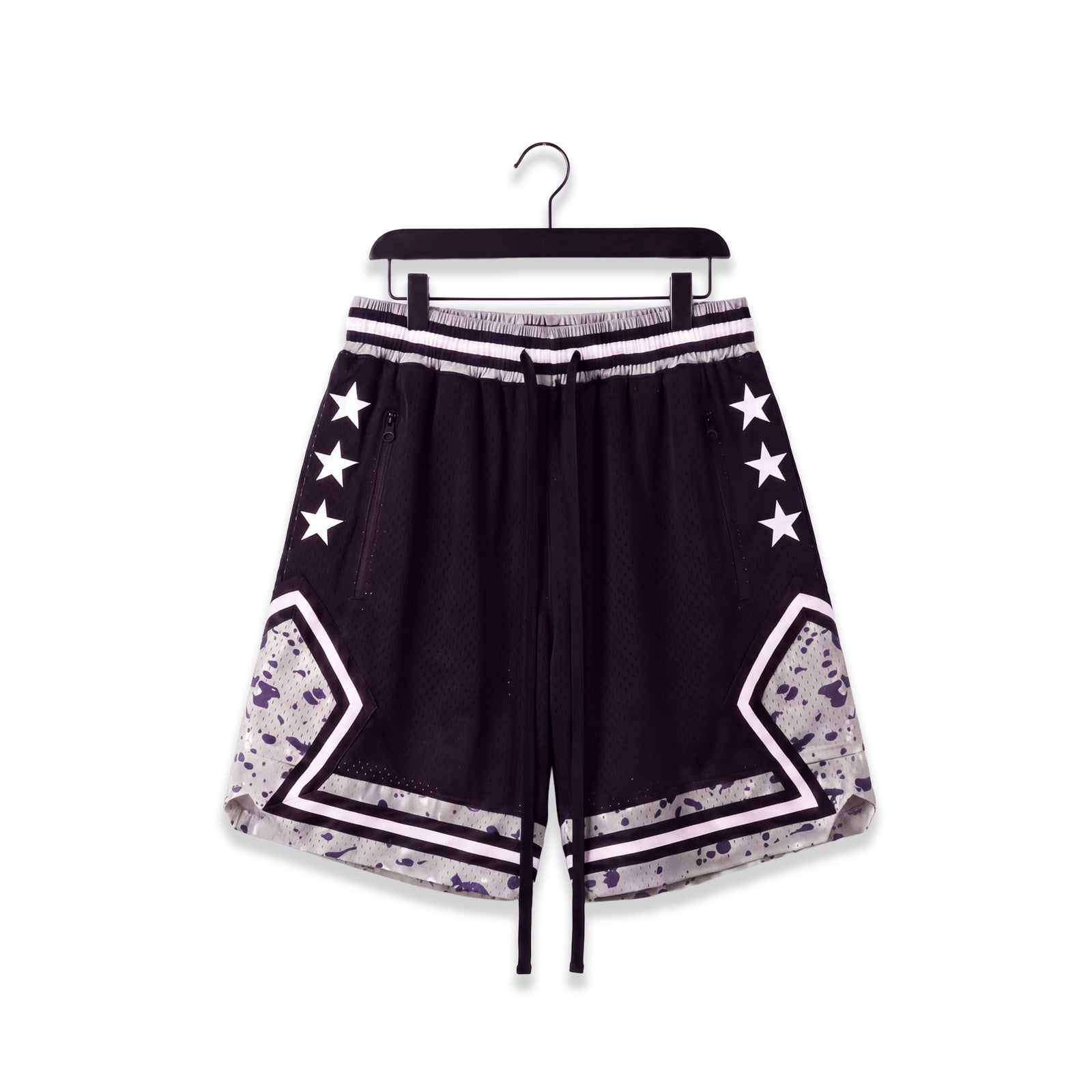 "Cement Black" Heavyweight Mesh Shorts