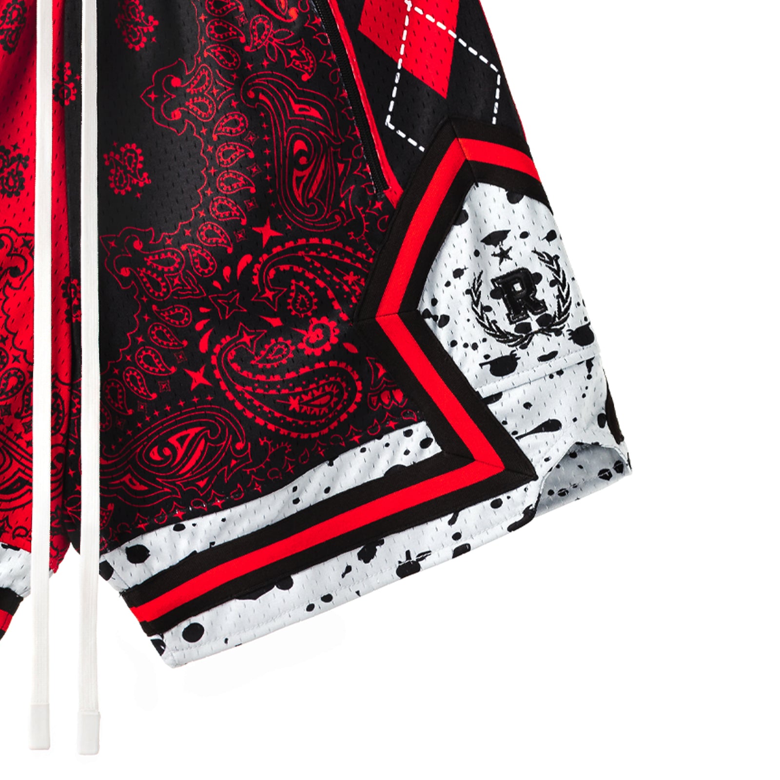 "Bred 2 Paisley" Heavyweight Mesh Shorts