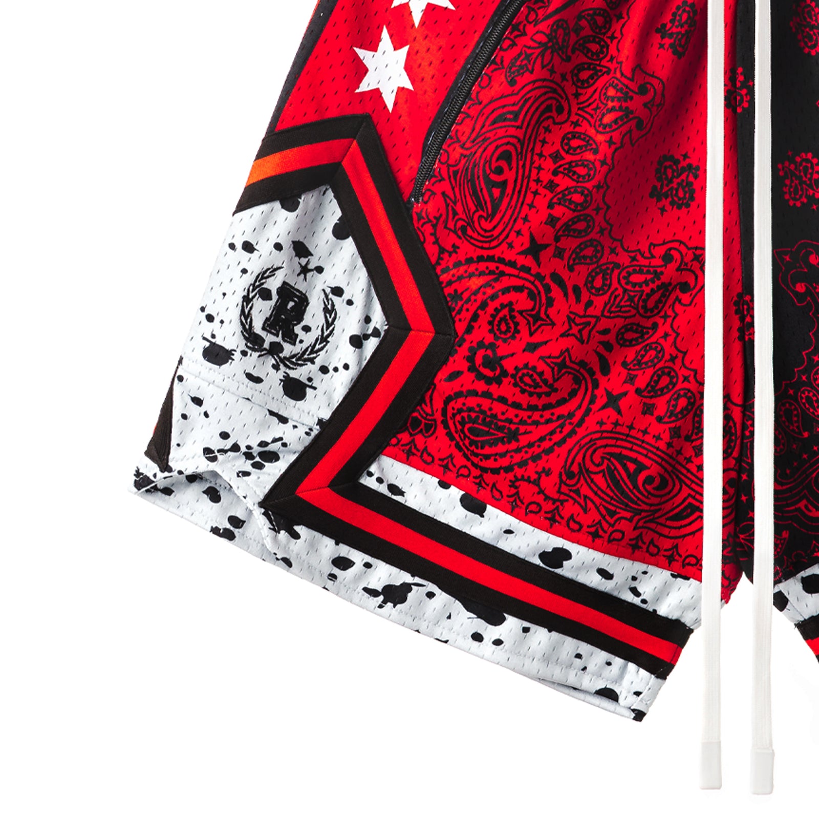 "Bred 2 Paisley" Heavyweight Mesh Shorts