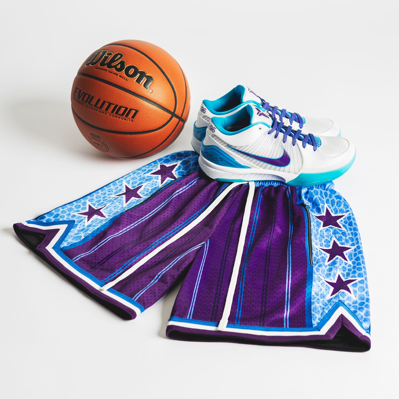 "Draft Day" Purple Heavyweight Mesh Shorts