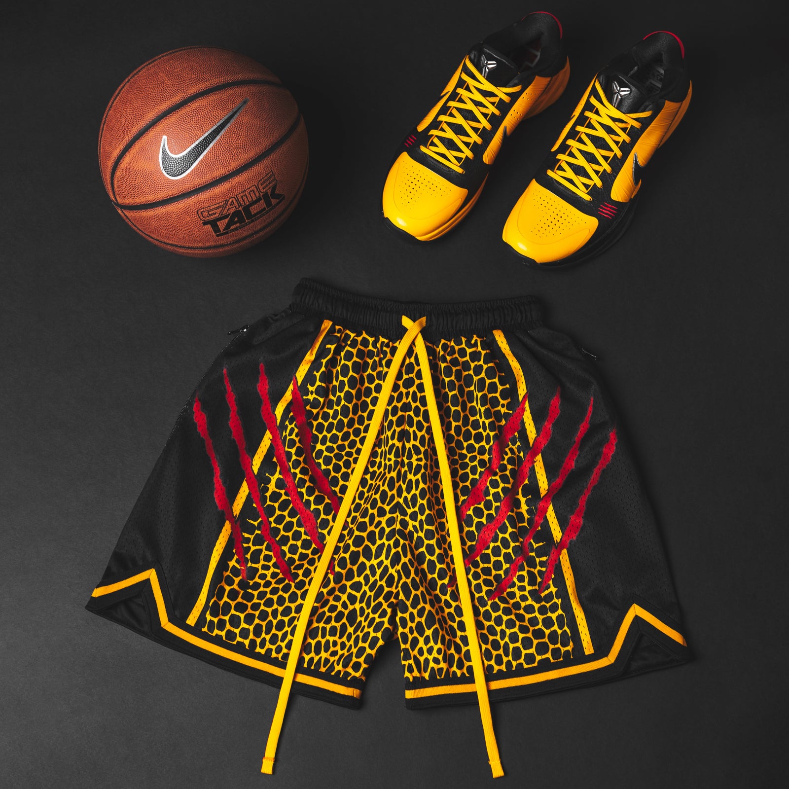 "Dragon Gold" Heavyweight Mesh Shorts