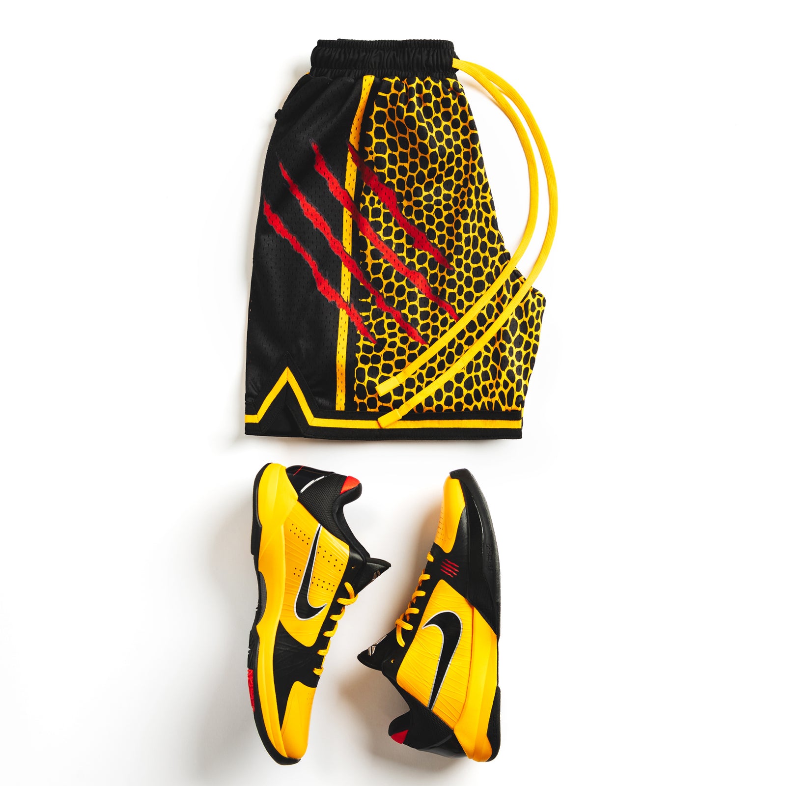"Dragon Gold" Heavyweight Mesh Shorts