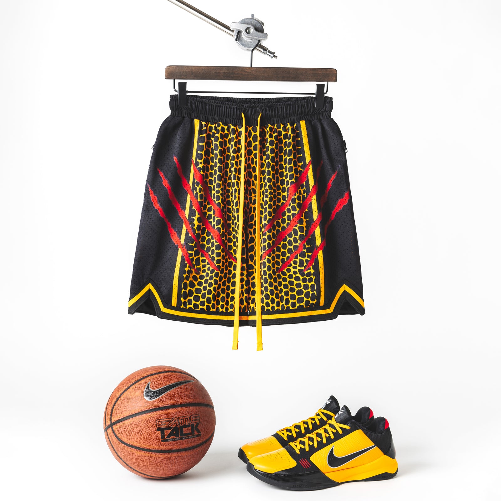"Dragon Gold" Heavyweight Mesh Shorts