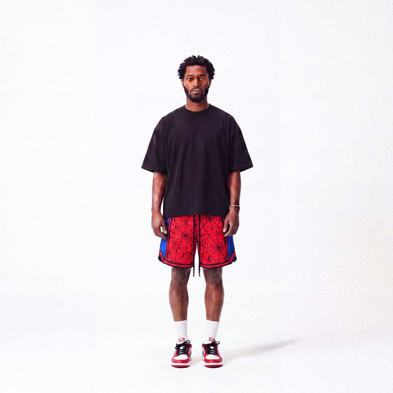 "Spider Web" Heavyweight Mesh Shorts