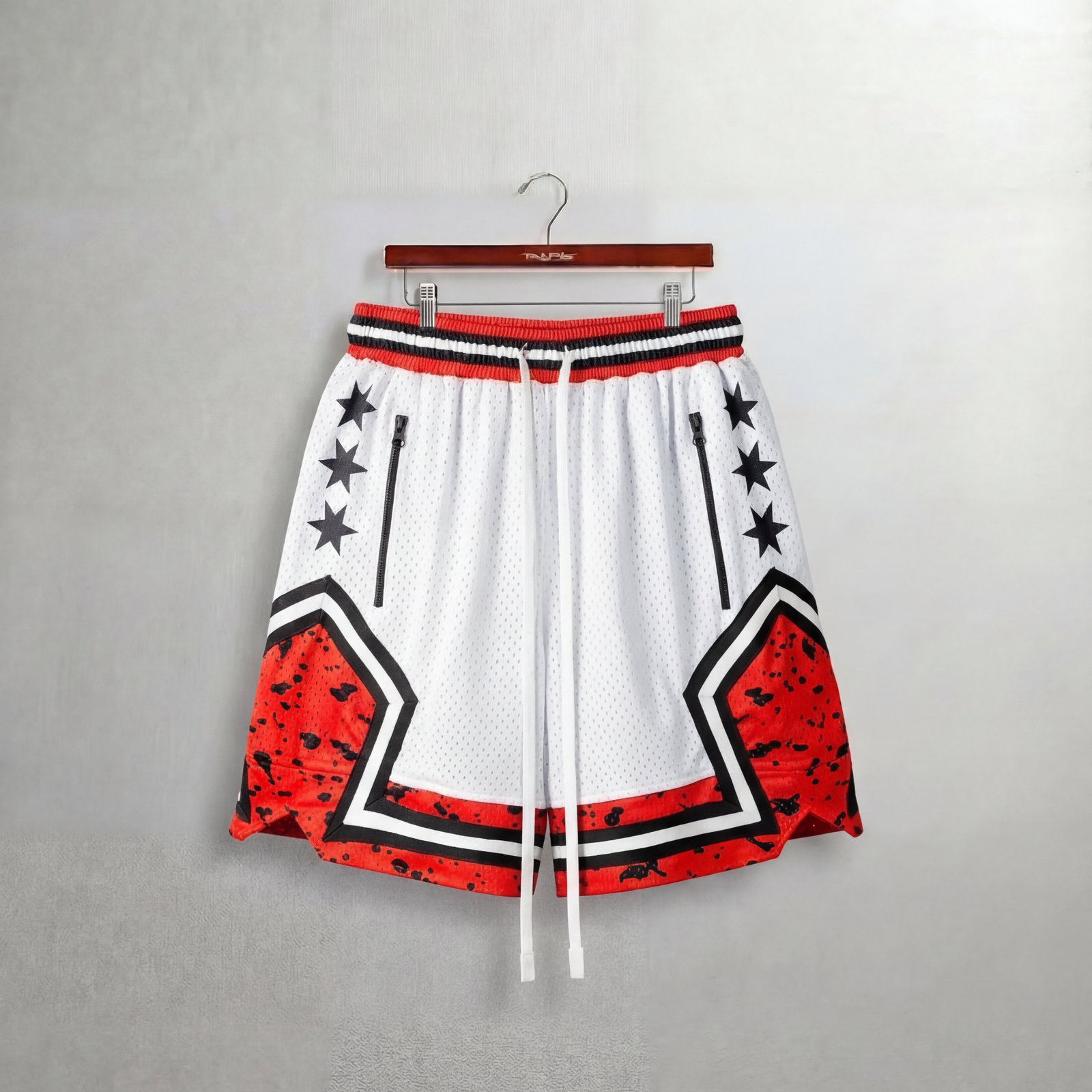 "Cement Red" Heavyweight Mesh Shorts