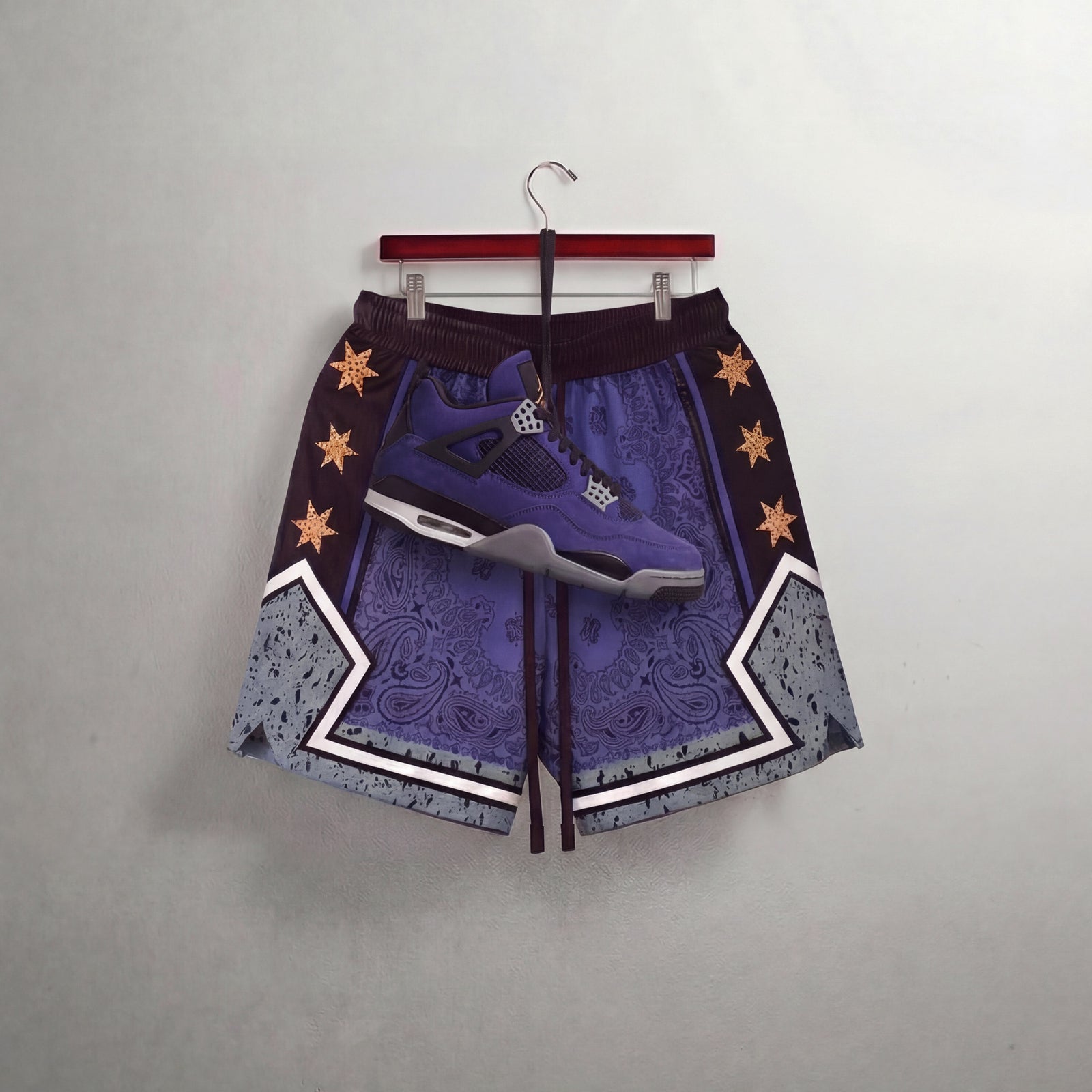 "Imperial Paisley" Heavyweight Mesh Shorts