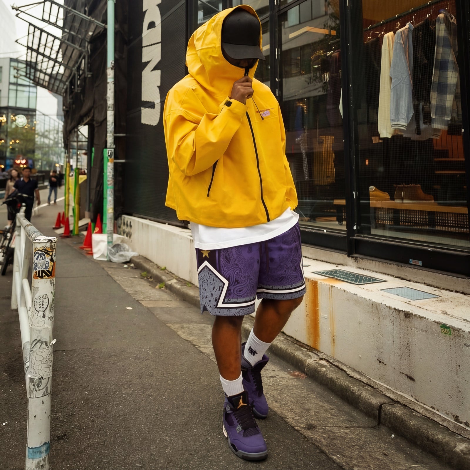 "Imperial Paisley" Heavyweight Mesh Shorts