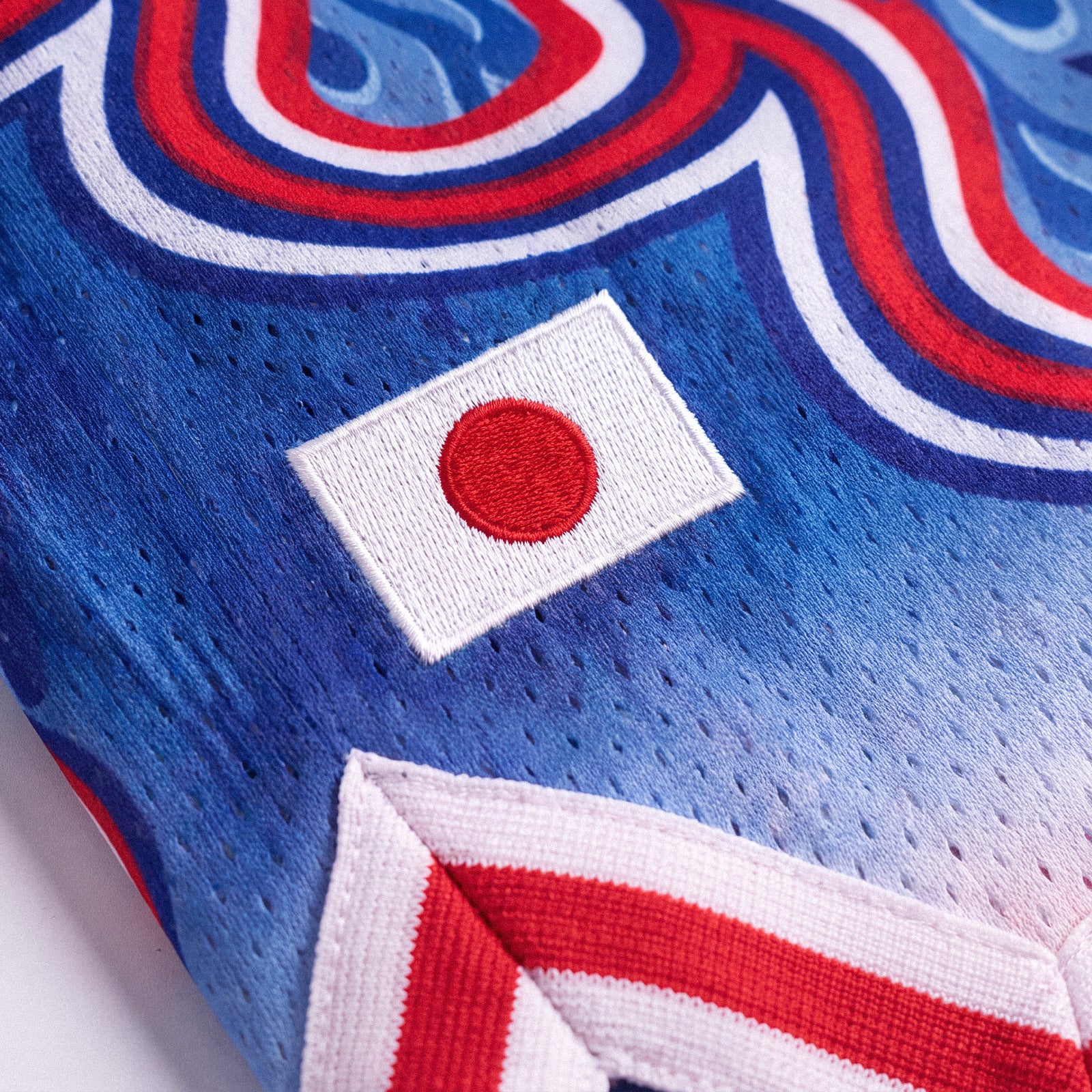 "Japan Flame Blue" Heavyweight Mesh Shorts