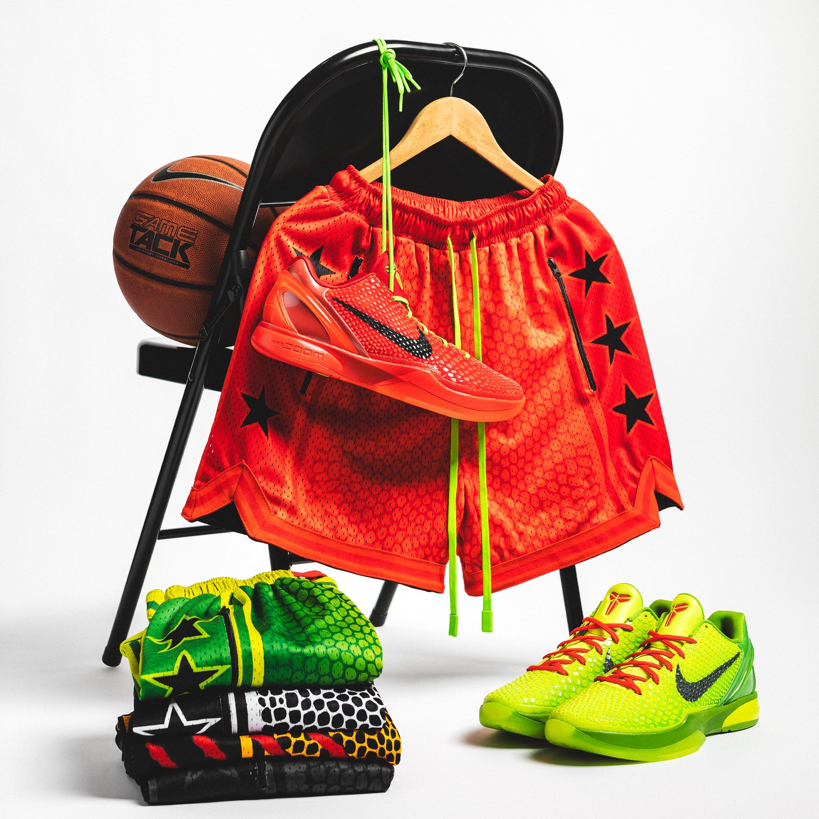 "Mamba Red" Heavyweight Mesh Shorts