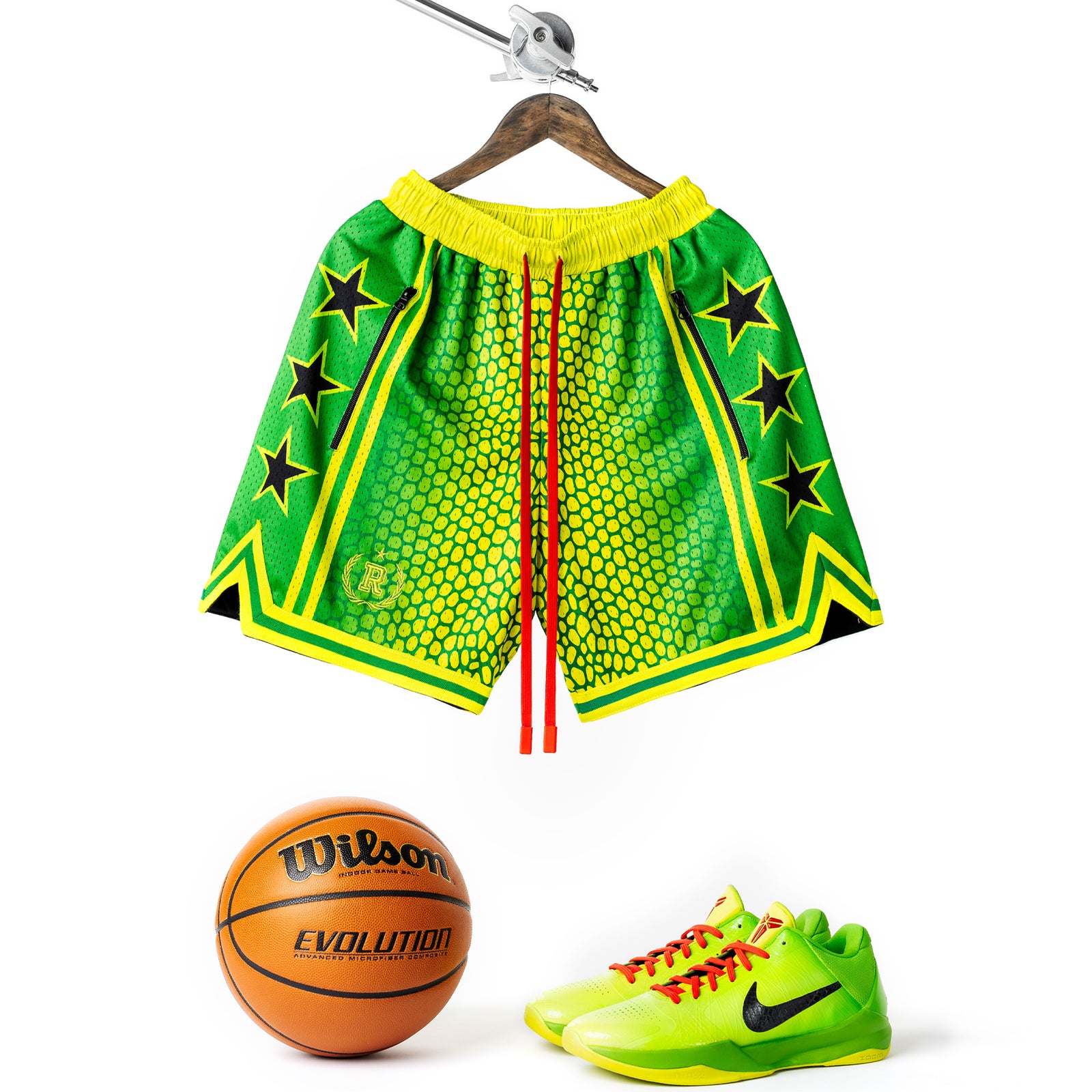 "Mamba Green" Heavyweight Mesh Shorts