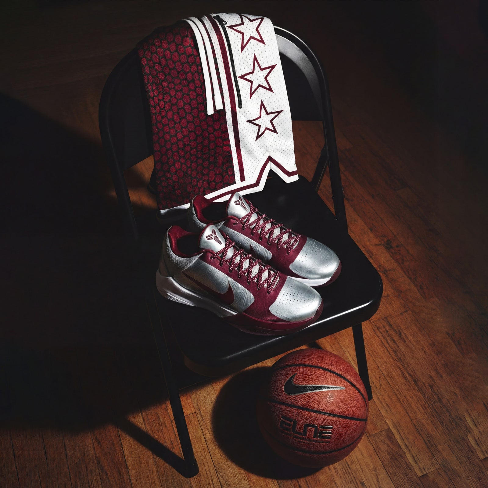 "Mamba Maroon" Heavyweight Mesh Shorts