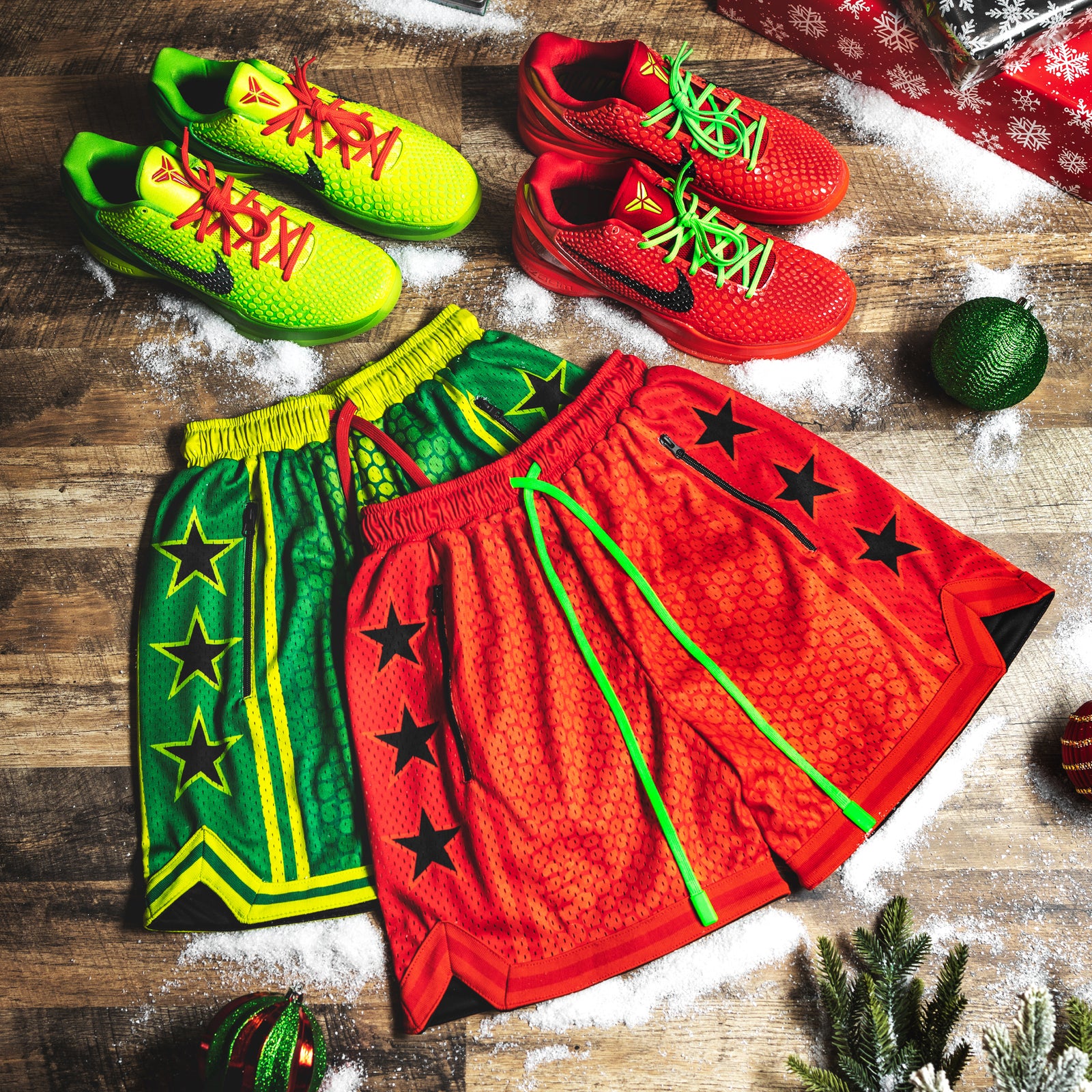 "Mamba Green" Heavyweight Mesh Shorts