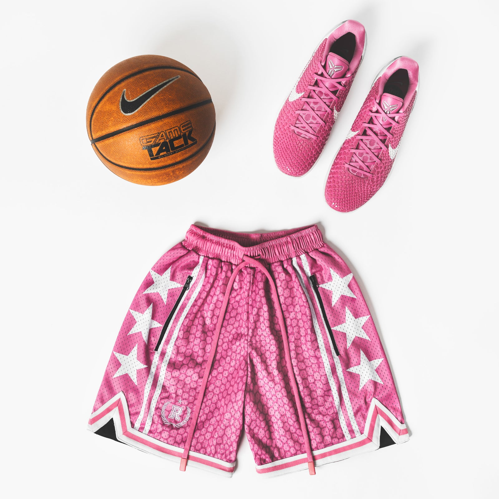"Mamba Pink" Heavyweight Mesh Shorts