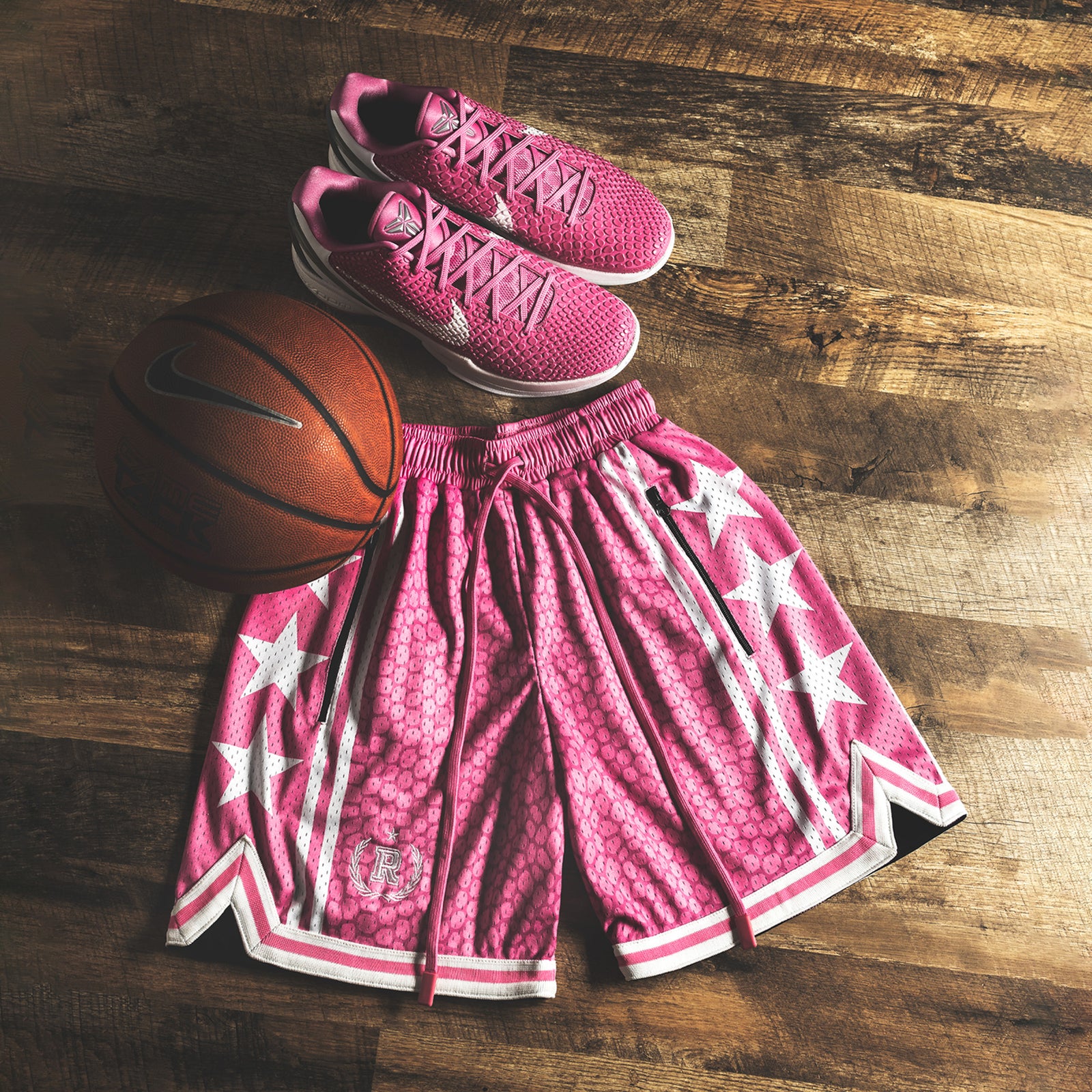 "Mamba Pink" Heavyweight Mesh Shorts