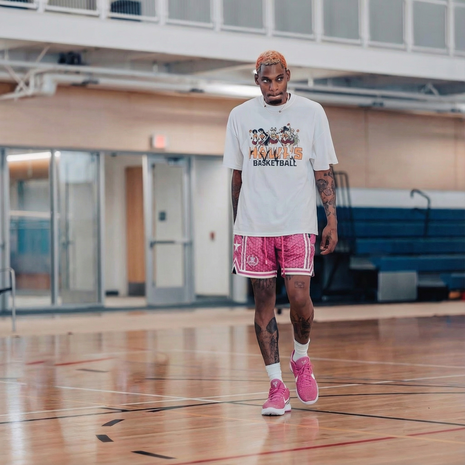"Mamba Pink" Heavyweight Mesh Shorts