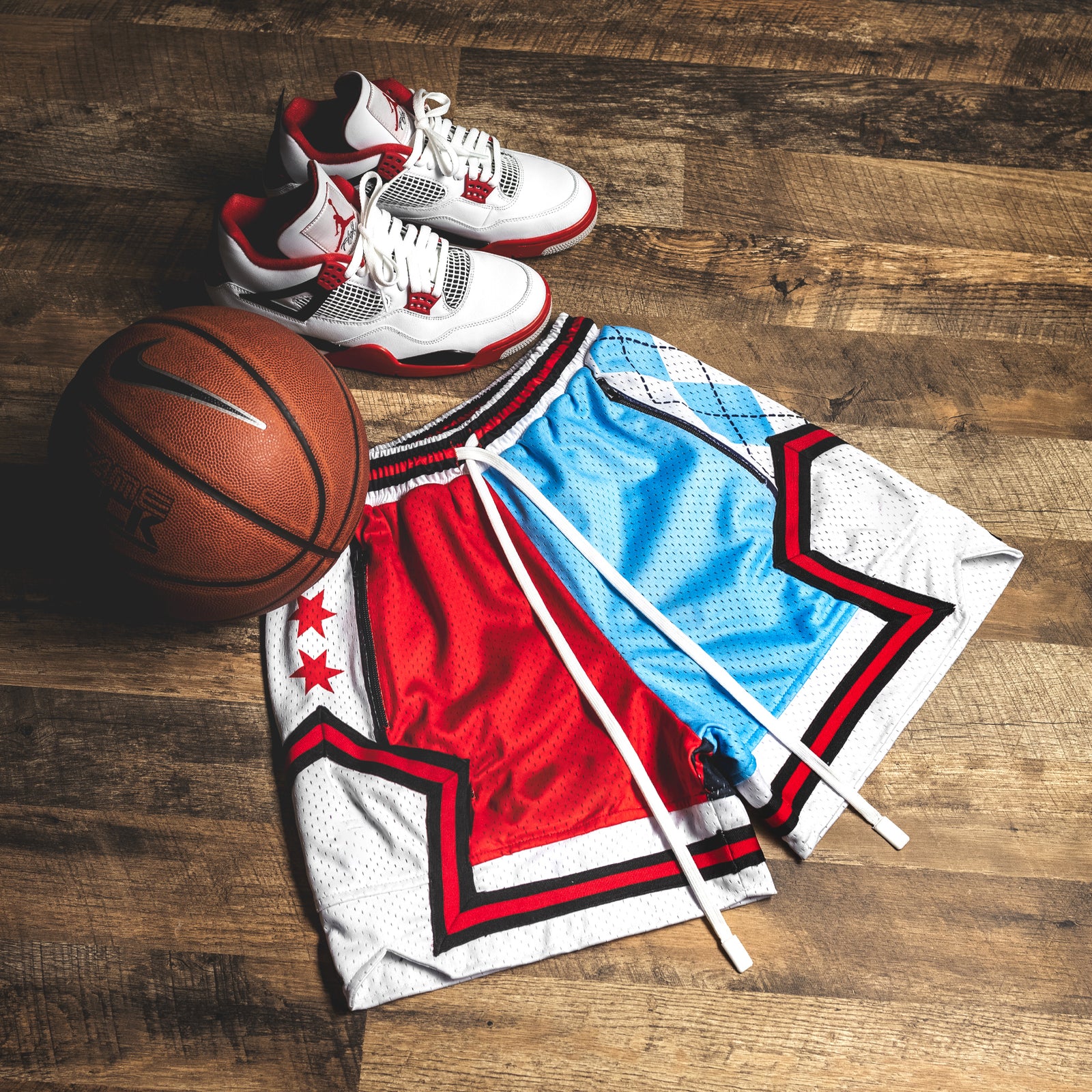 "NC2CHI" Heavyweight Mesh Shorts