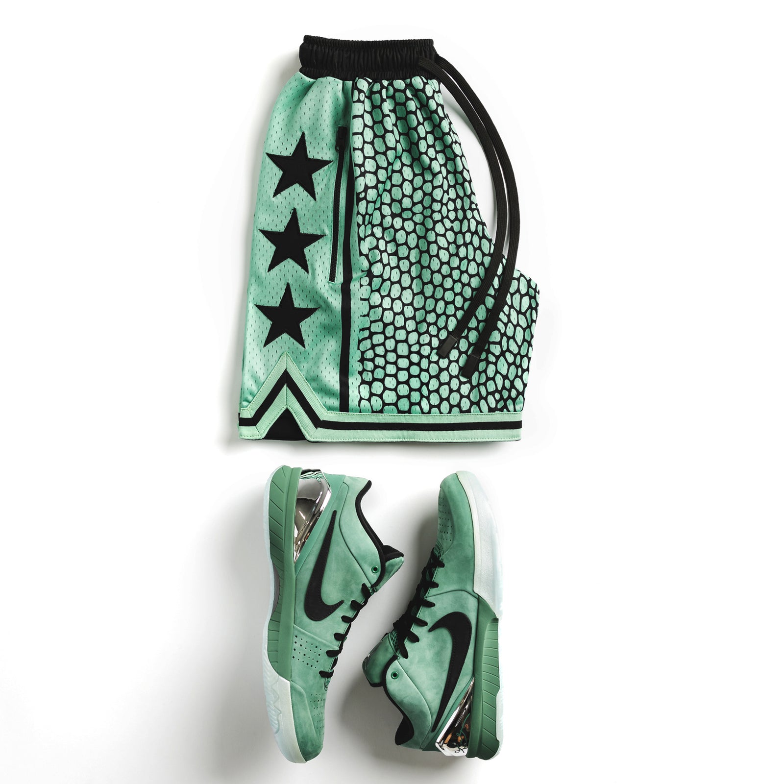 "Philly Green" Heavyweight Mesh Shorts