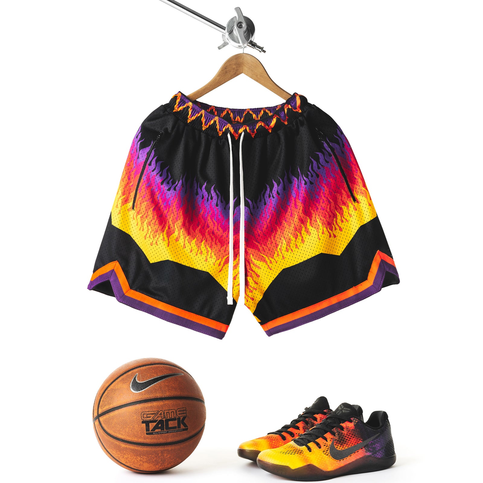 "Solar Sunset" Heavyweight Mesh Shorts