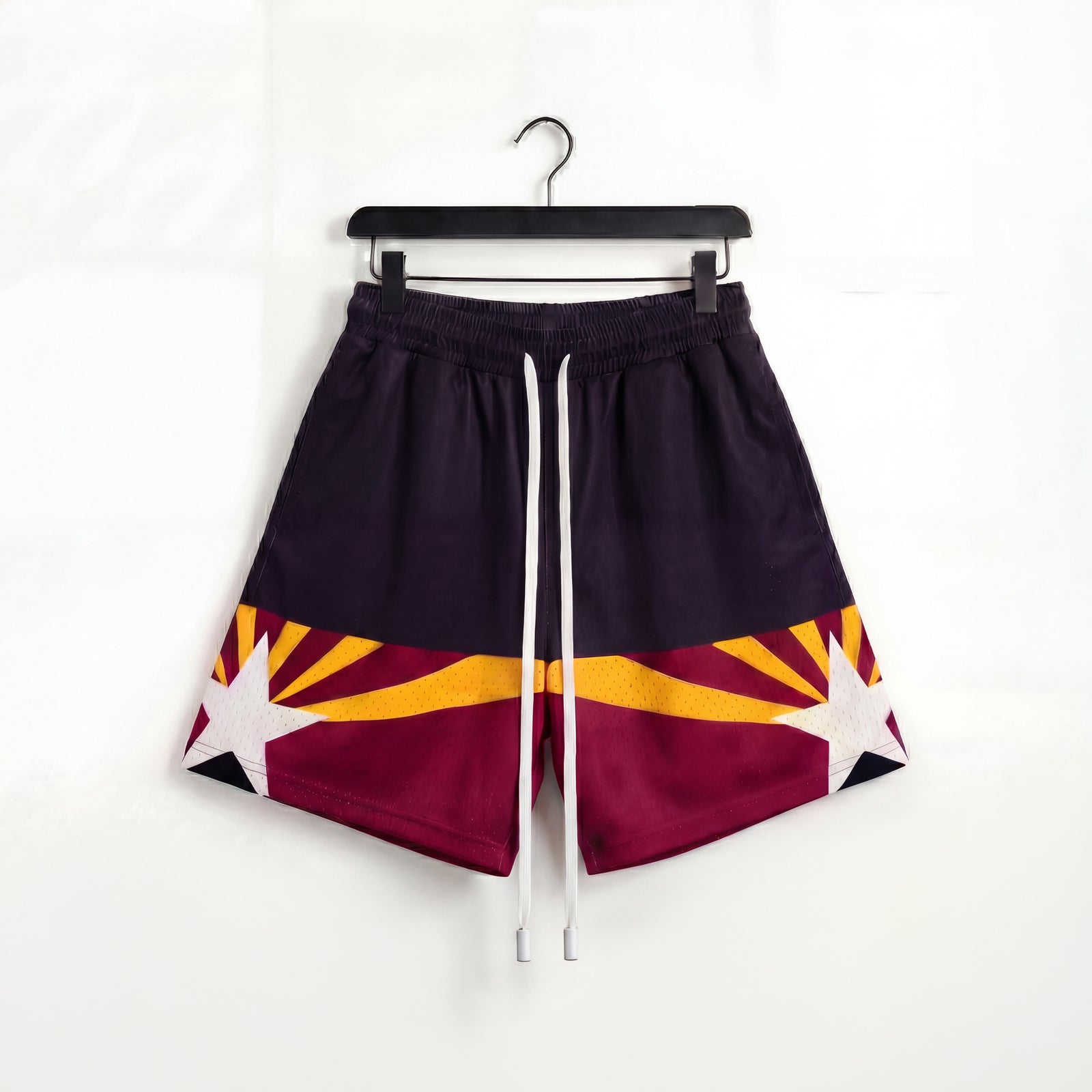 "Sunray Tempe Black" 5" Mesh Shorts