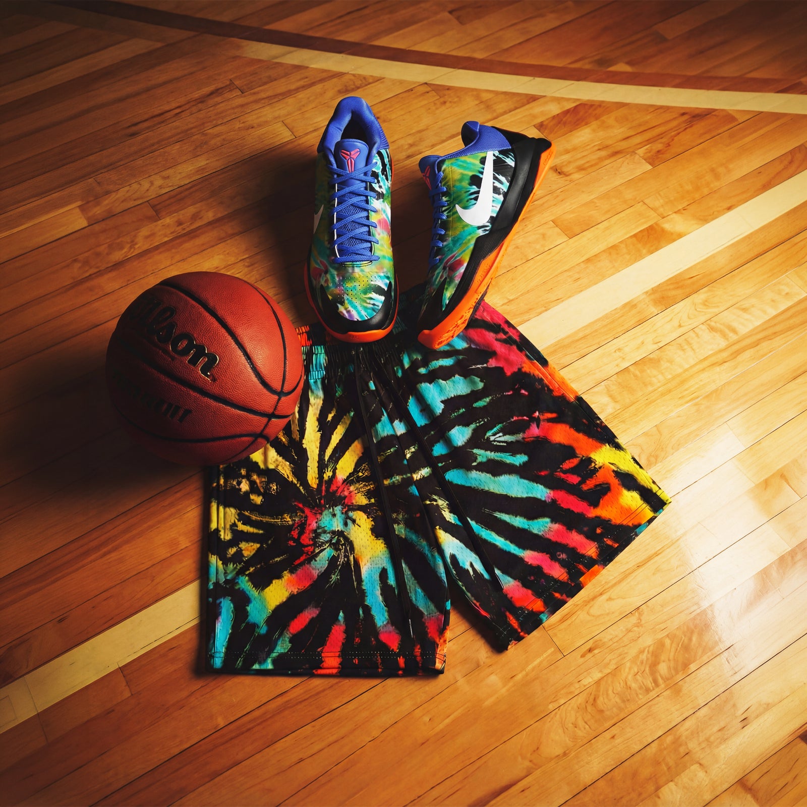 "Tie-Dye All-Star" 5" Mesh Shorts
