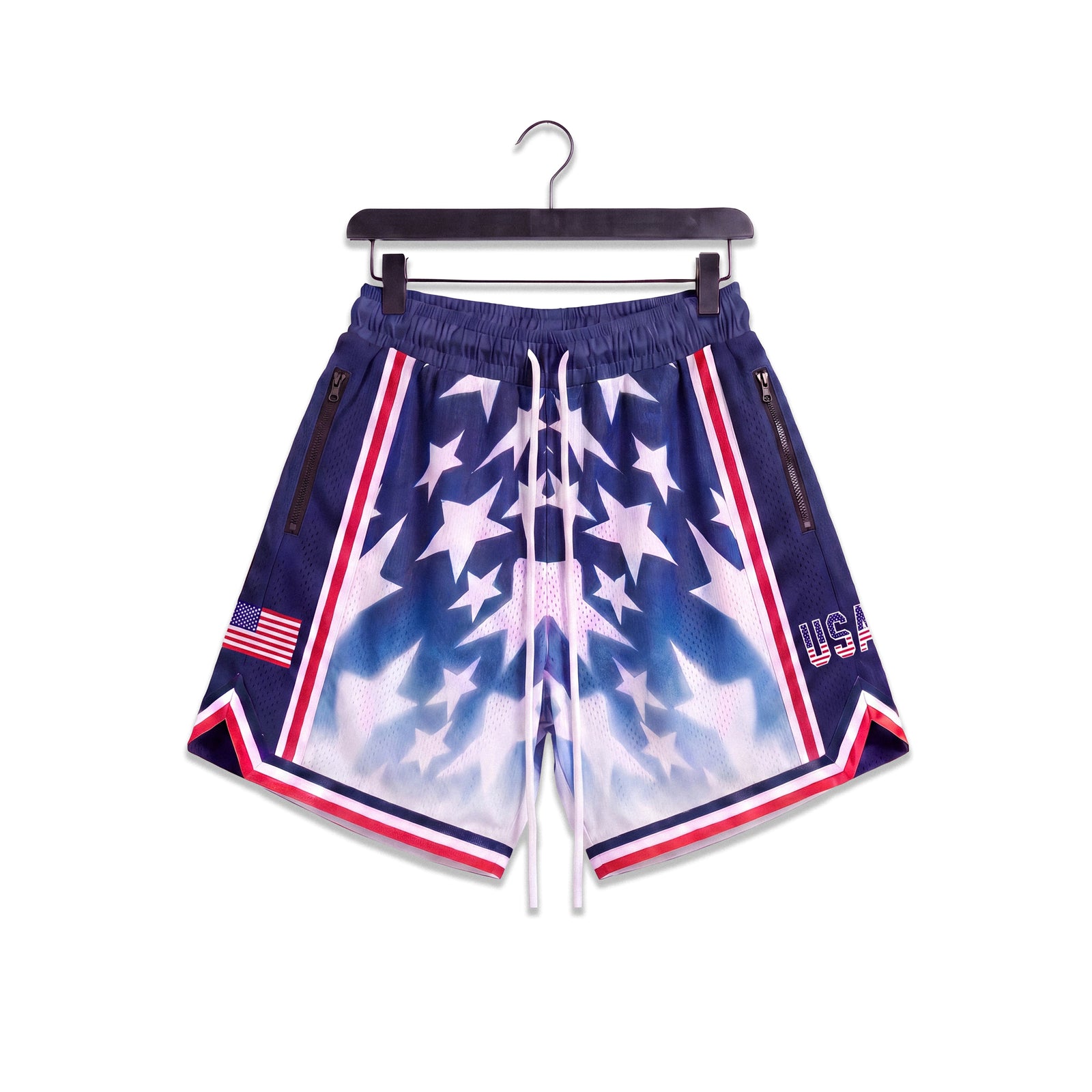 "USA Gradient Stars" Heavyweight Mesh Shorts