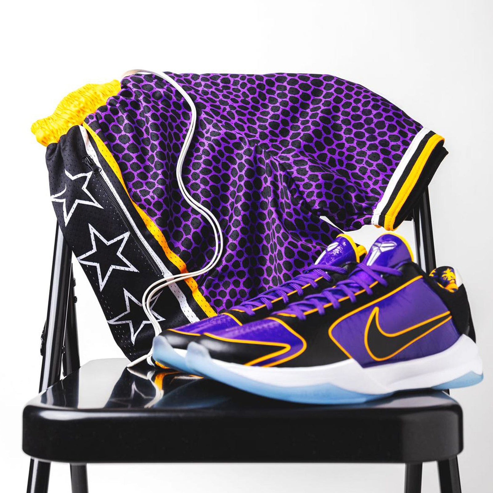"Venom Purple" Heavyweight Mesh Shorts