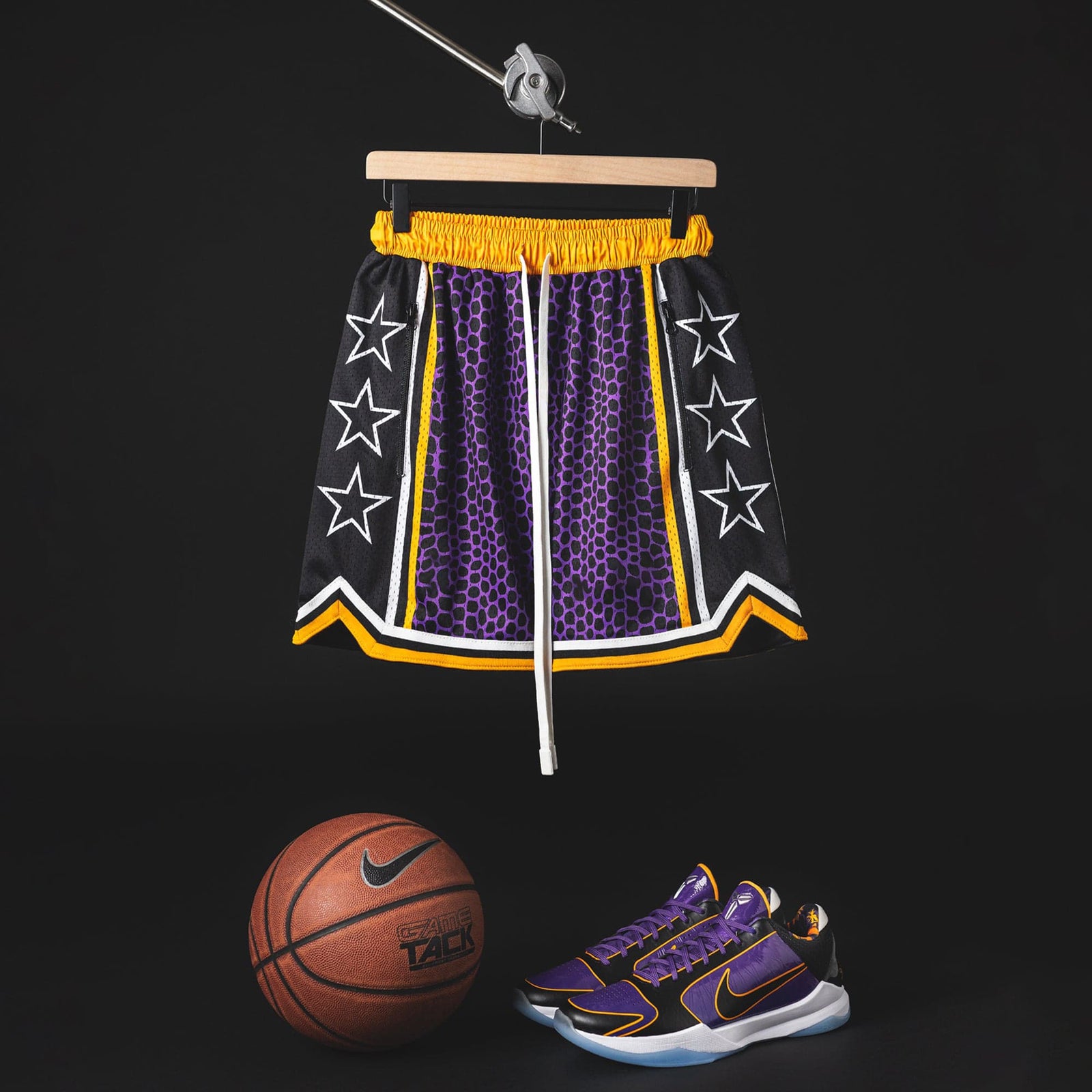 "Venom Purple" Heavyweight Mesh Shorts