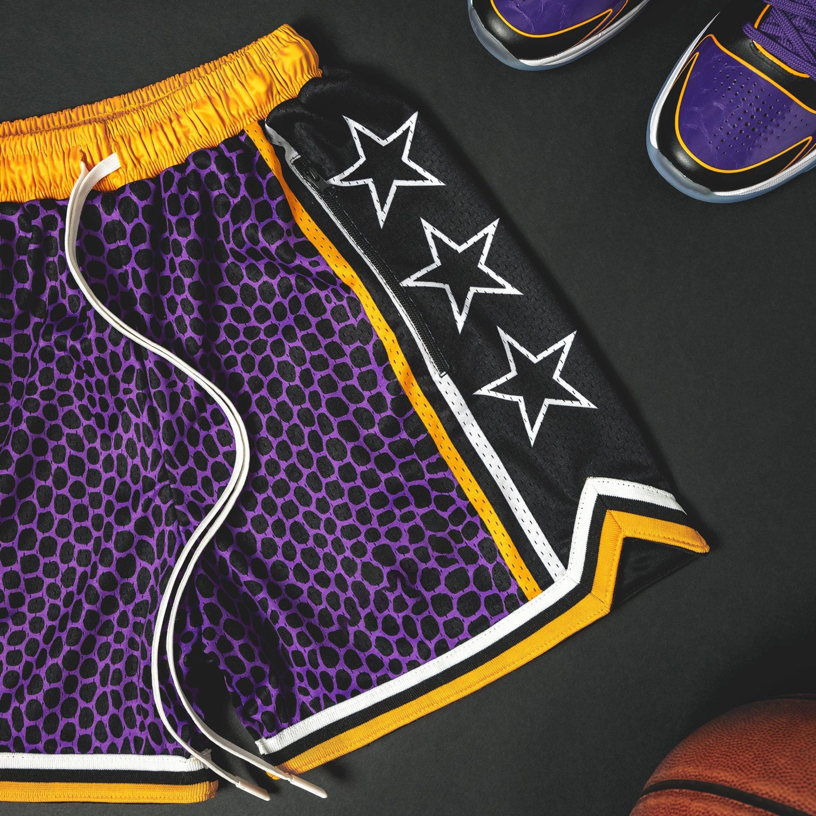 "Venom Purple" Heavyweight Mesh Shorts