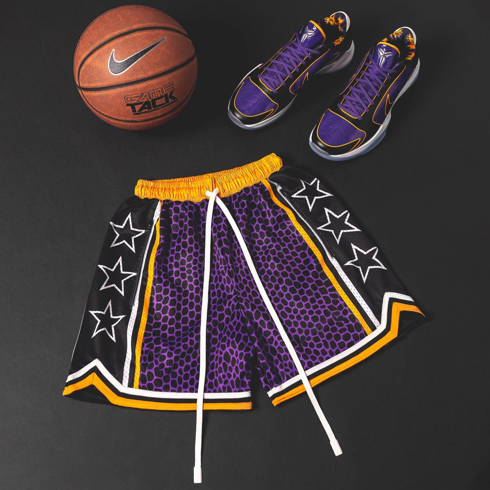 "Venom Purple" Heavyweight Mesh Shorts