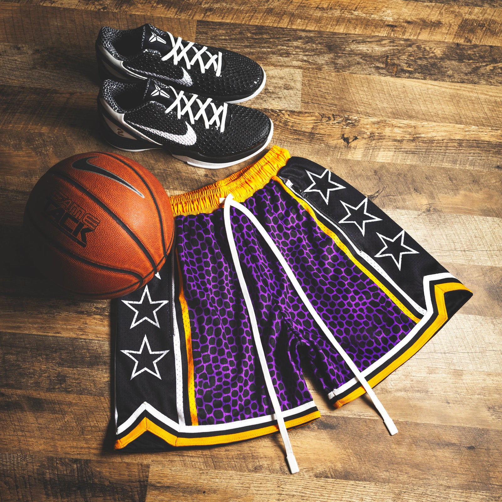 "Venom Purple" Heavyweight Mesh Shorts