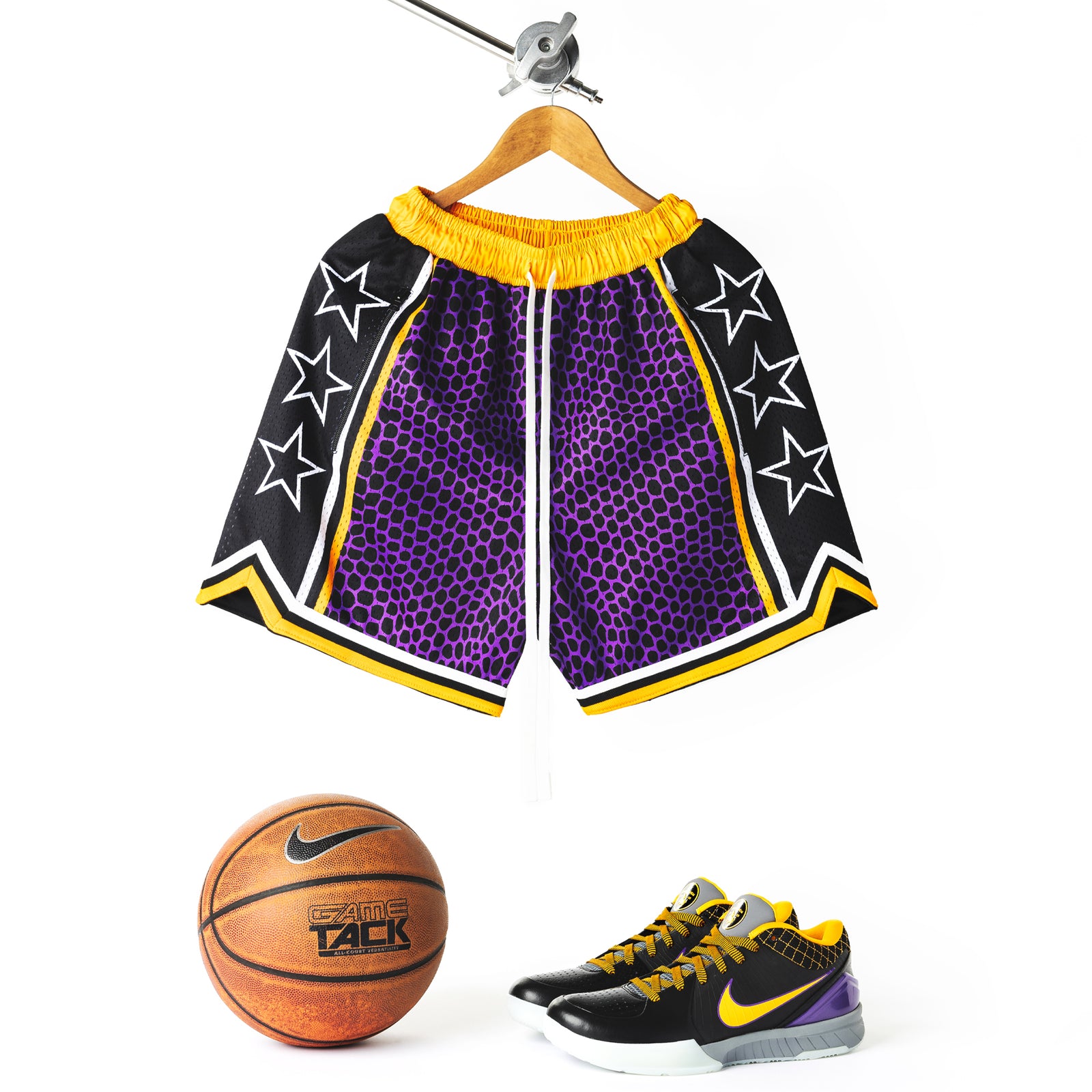 "Venom Purple" Heavyweight Mesh Shorts
