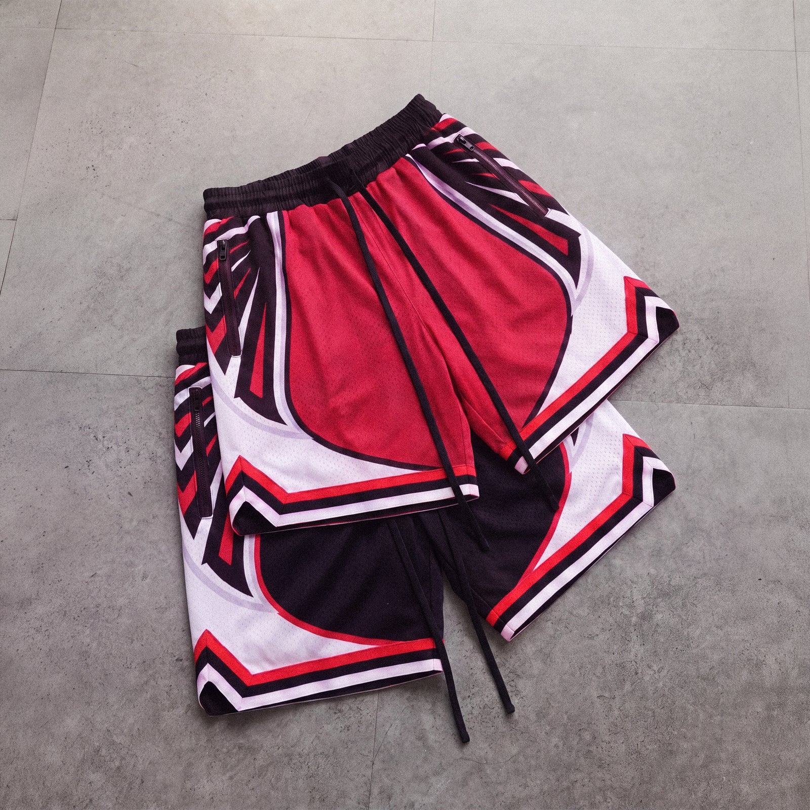 "Vick Alt Red" Heavyweight Mesh Shorts