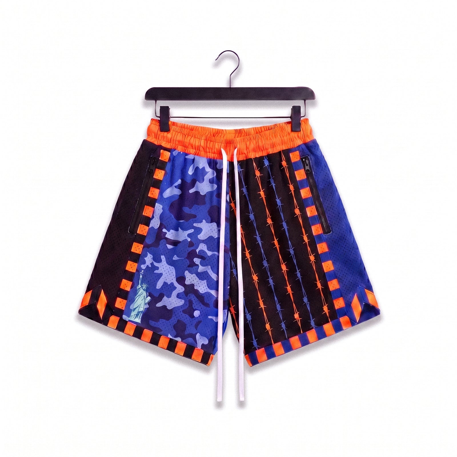 "What The NY Black" Heavyweight Mesh Shorts