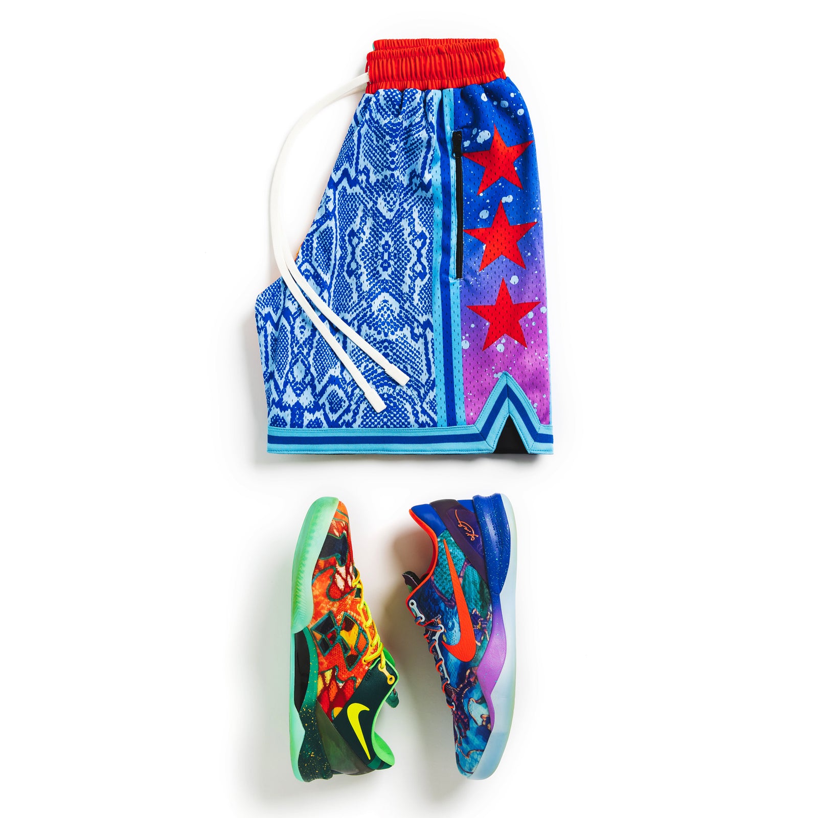 "What The Snake" Heavyweight Mesh Shorts