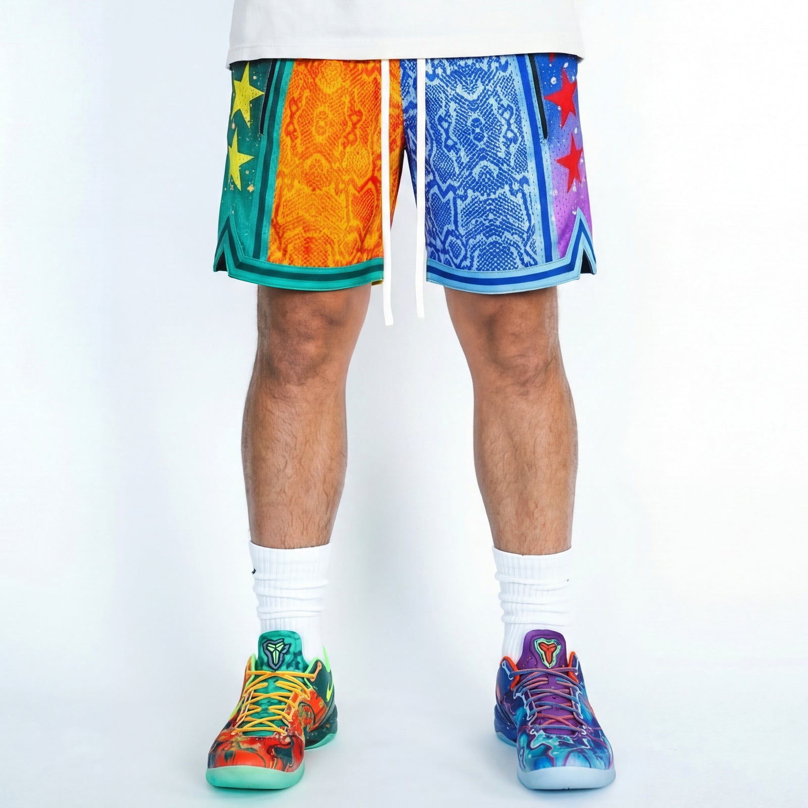 "What The Snake" Heavyweight Mesh Shorts