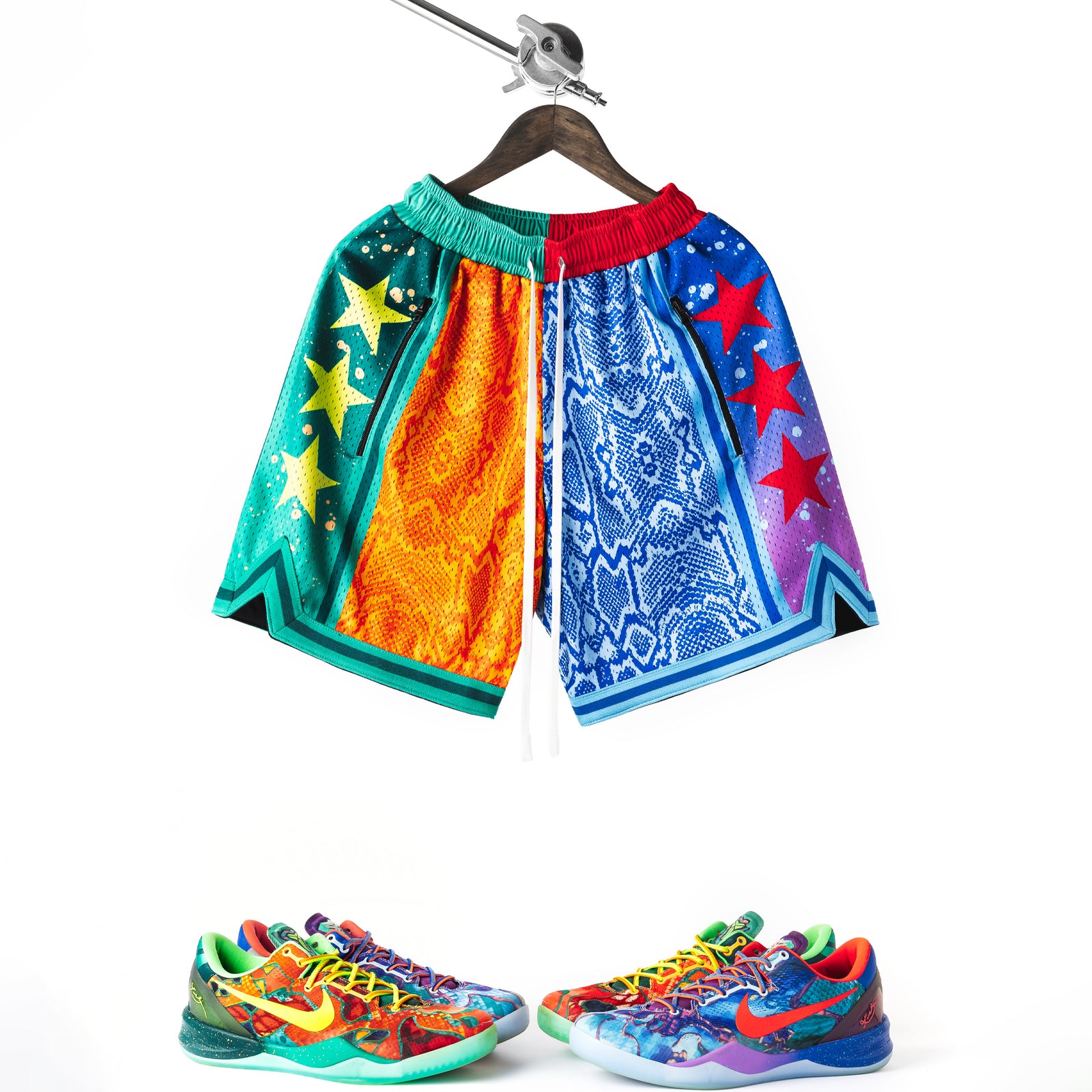 "What The Snake" Heavyweight Mesh Shorts