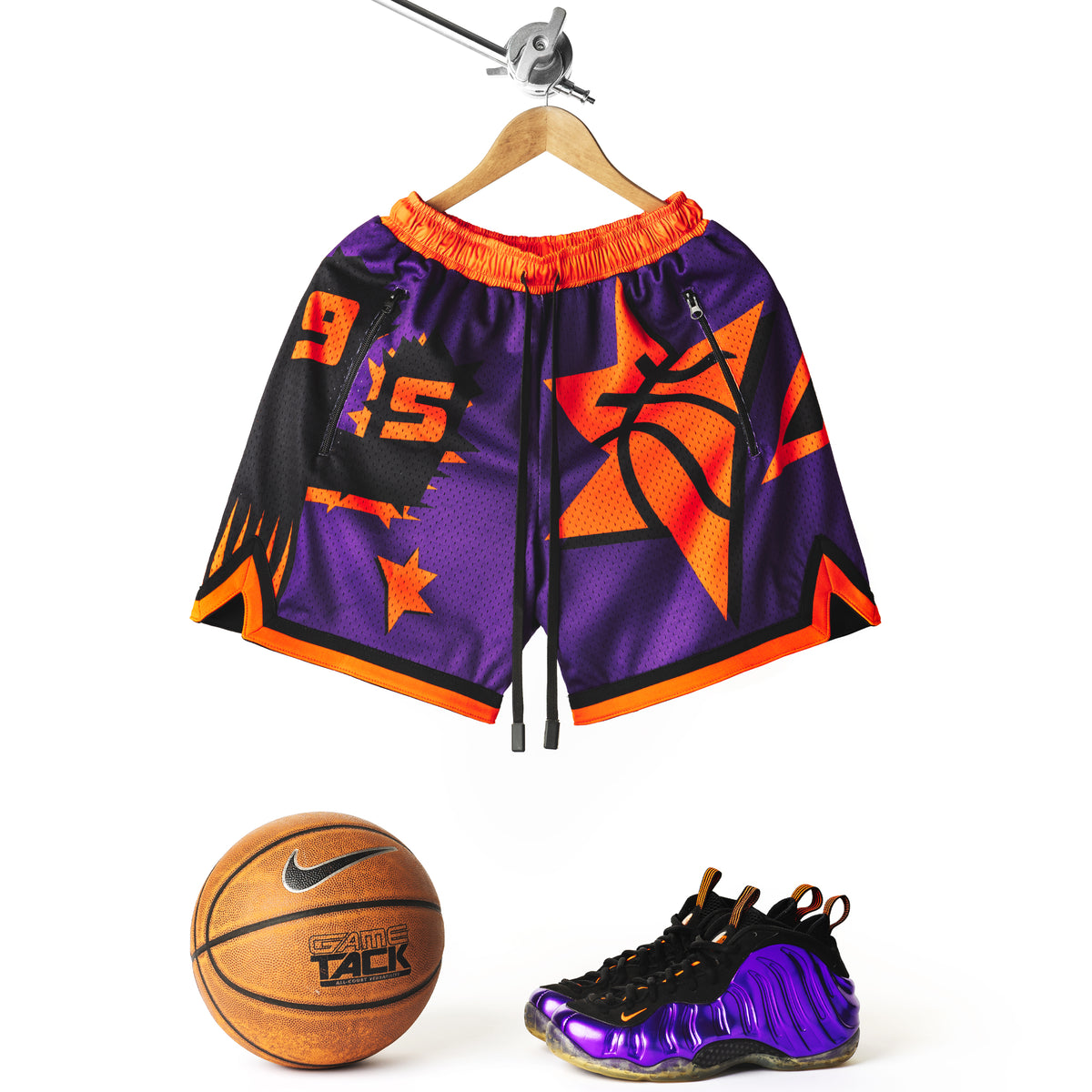 "95 ASG Purple" Heavyweight Mesh Shorts