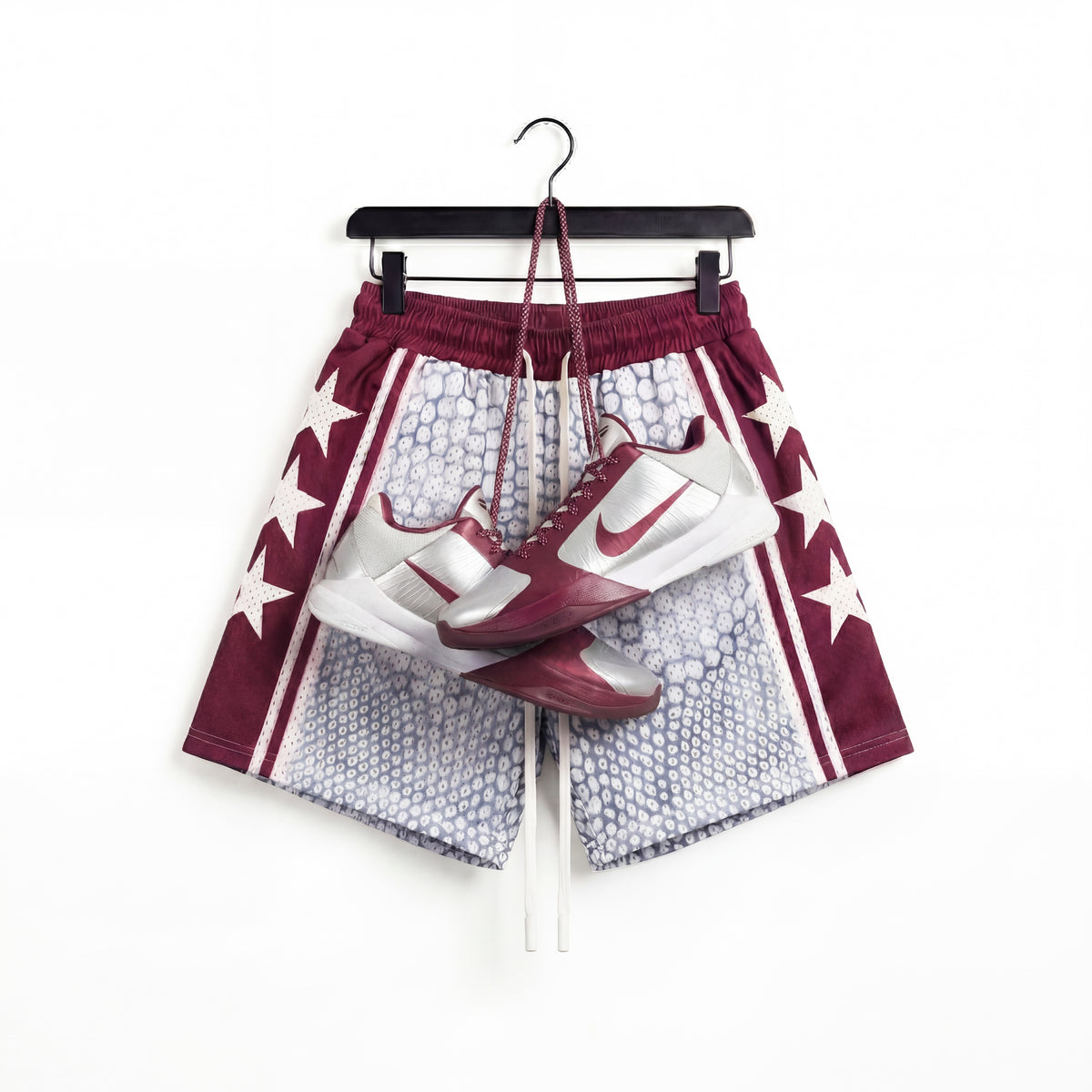 "Ace Gray" 5" Mesh Shorts
