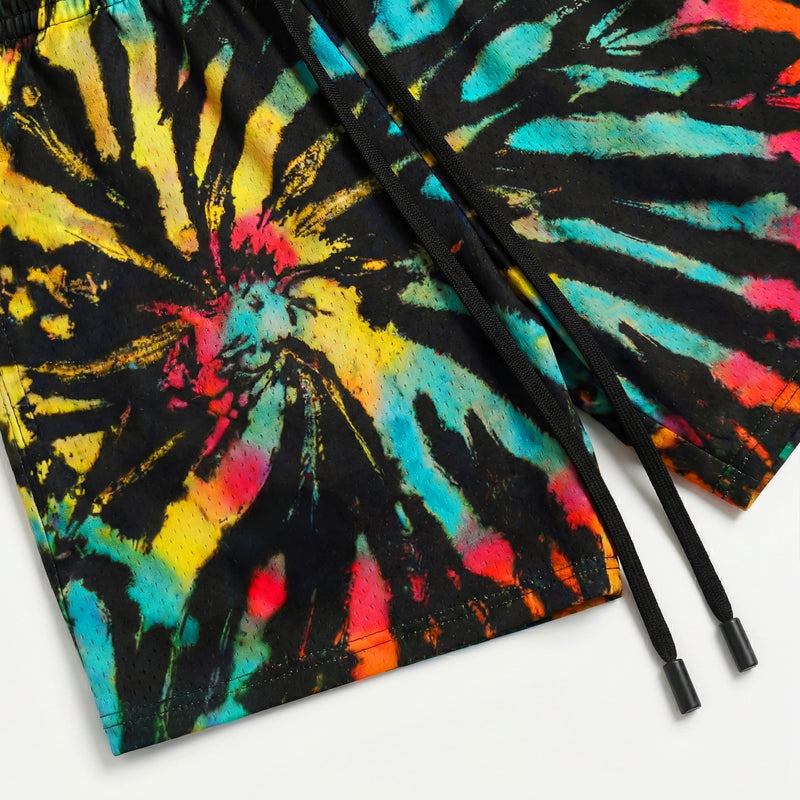 "Tie Dye All-Star" 5" Mesh Shorts