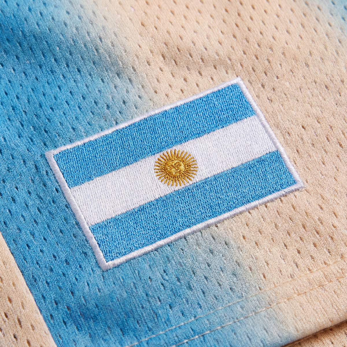 "Argentina Soft Blue" 5" Mesh Shorts