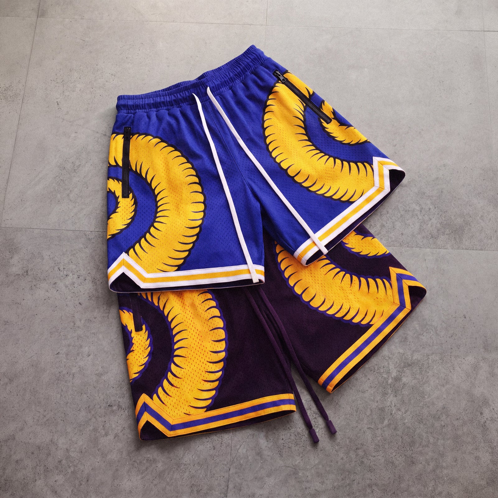 "Bighorn Blue" Heavyweight Mesh Shorts