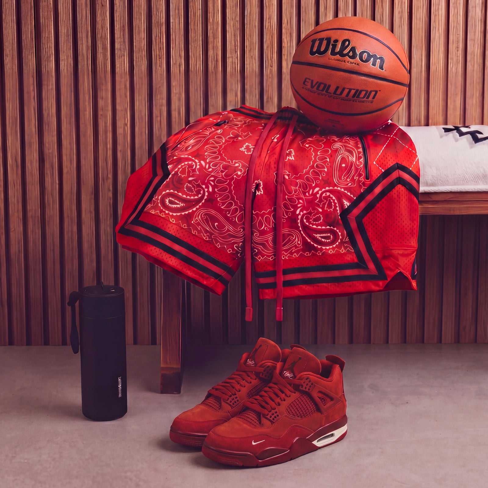"Chi Red Paisley"