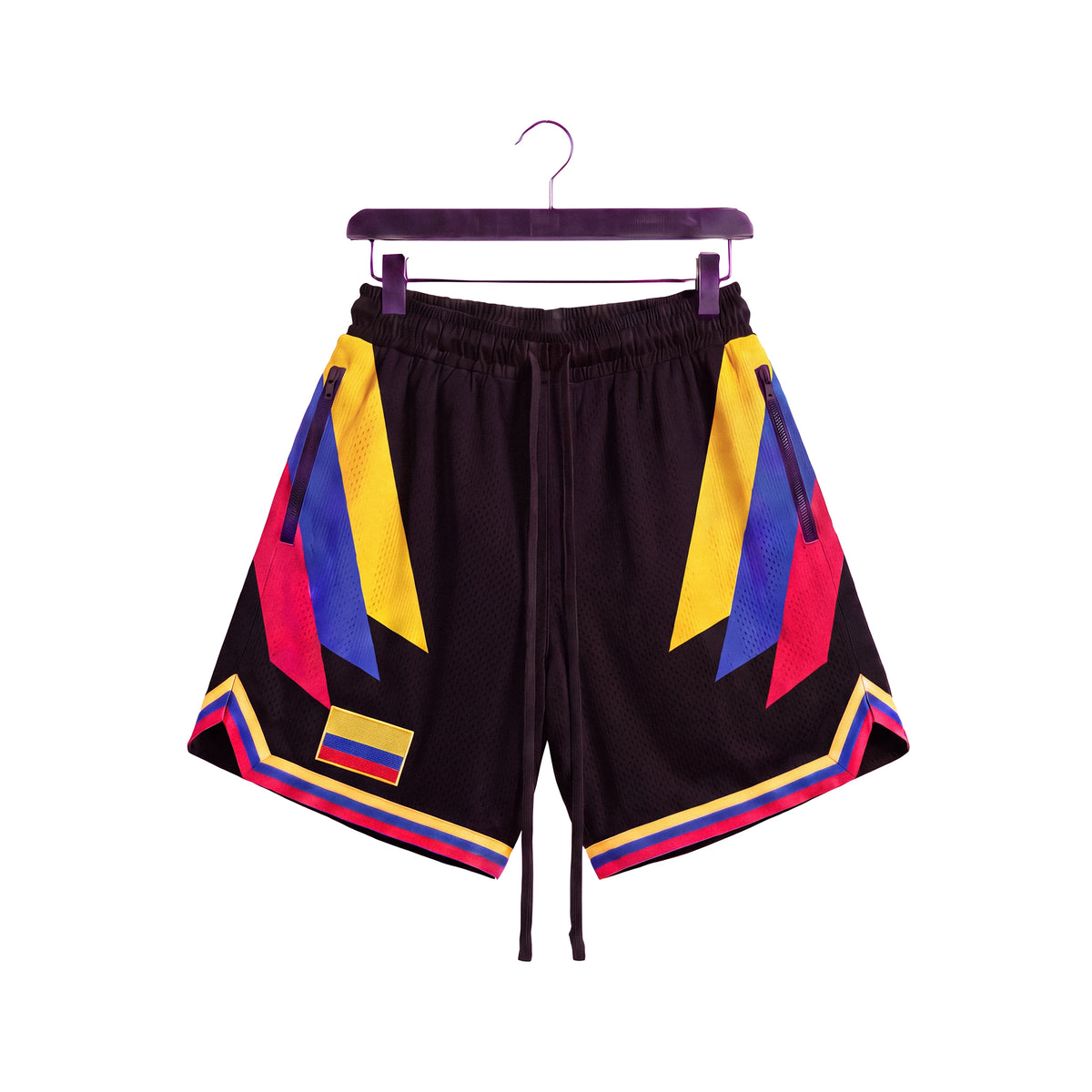 "Colombia Black" Heavyweight Mesh Shorts