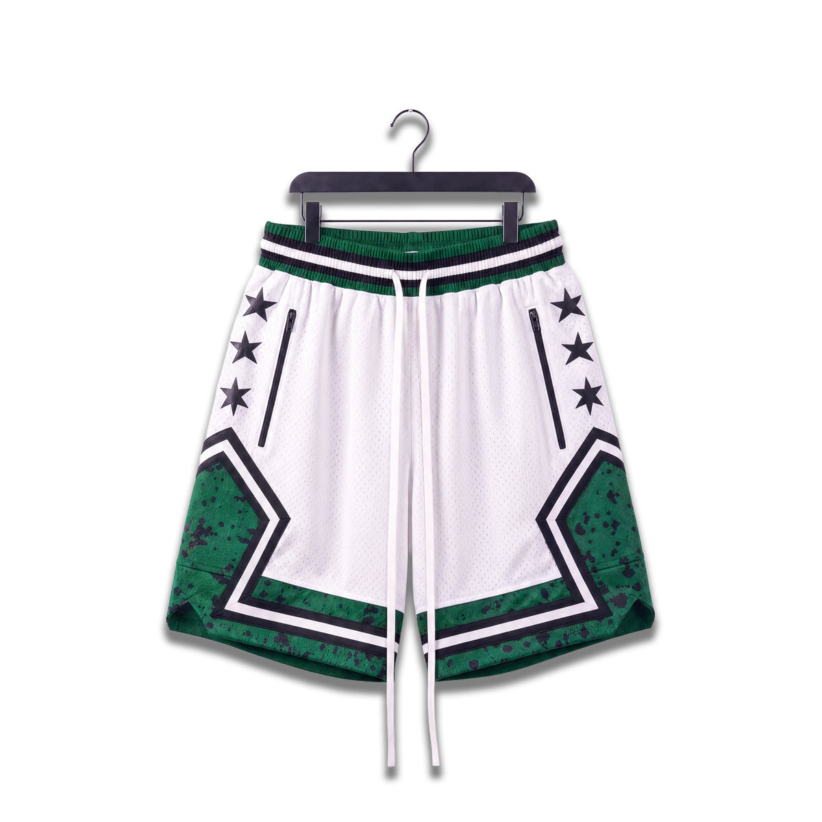 "Cement Green" Heavyweight Mesh Shorts