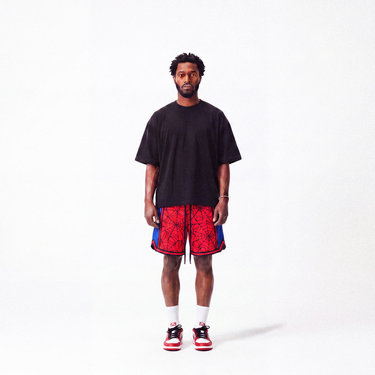 "Spider Web" Heavyweight Mesh Shorts