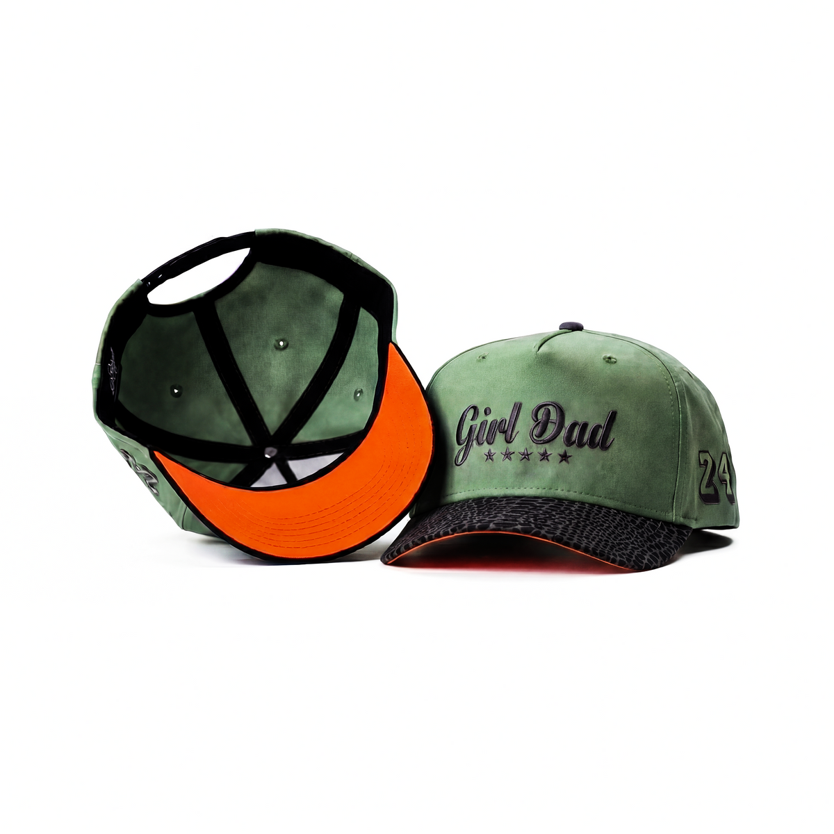 Girl Dad Philly Green Snapback Hat